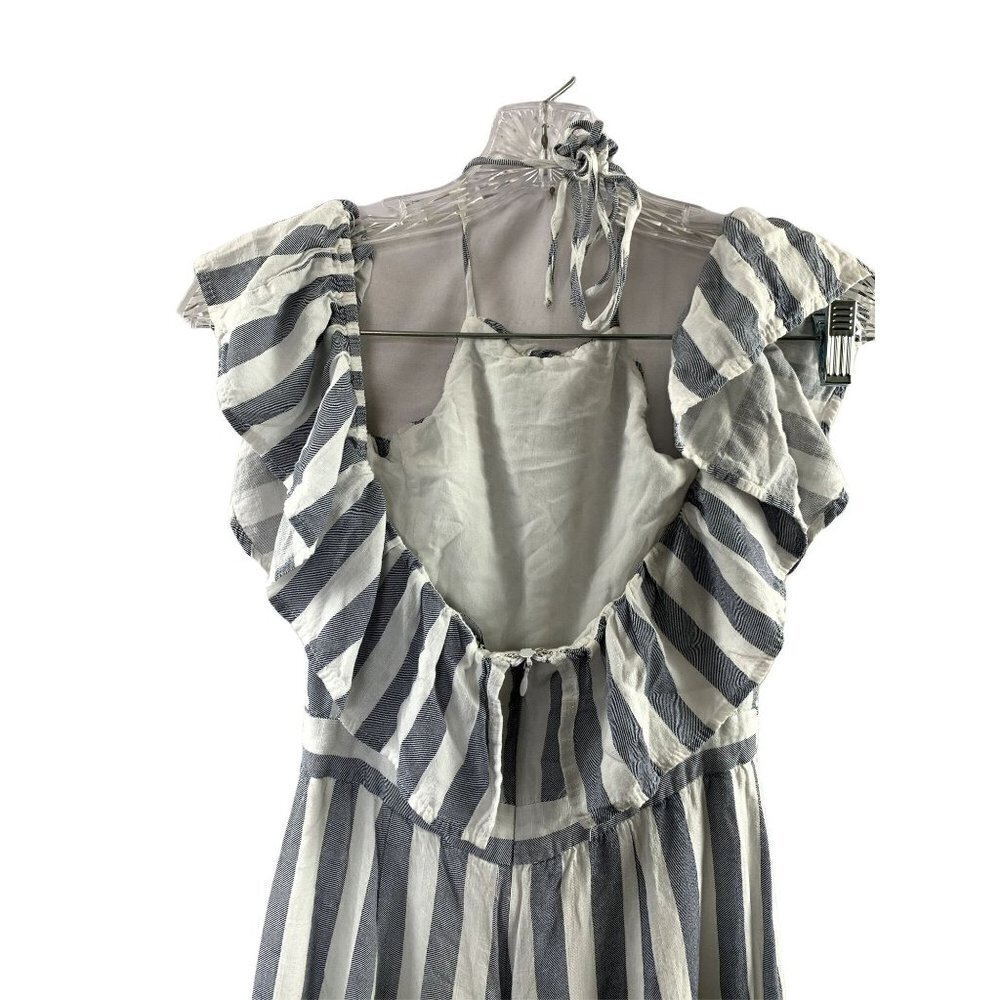 Fab'rik Women's Ruffled Stripped Jumpsuit - Picture 5 of 9
